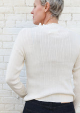 Isla Rib Top - Cream
