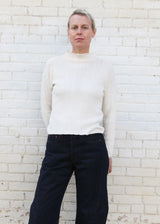 Isla Rib Top - Cream