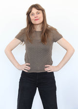Pointelle Baby Tee - Earth