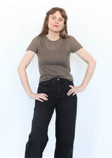 Pointelle Baby Tee - Earth