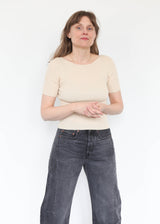 Rib Tee - Natural