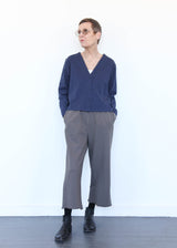 Crop V-Neck Cardigan
