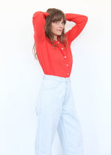 California Wide Jean - Pale Blue w/Pale Blue Stitch