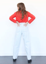 California Wide Jean - Pale Blue w/Pale Blue Stitch