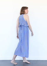 Silk Striped Maxi Dress