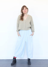 Crop V-Neck Cardigan