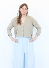Crop V-Neck Cardigan