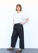 S/S Crop V-Neck