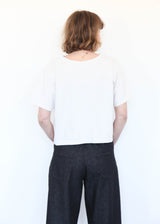 S/S Crop V-Neck