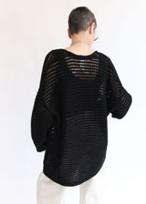 Net Cardigan - Black OS