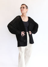 Net Cardigan - Black OS