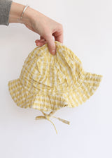 Sun Hat - Lemon Checks