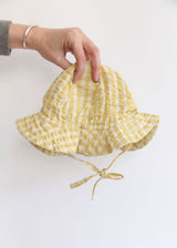 Sun Hat - Lemon Checks