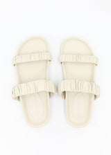 Amy Leather Sandal - Bone
