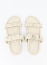 Amy Leather Sandal - Bone