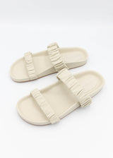 Amy Leather Sandal - Bone