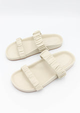 Amy Leather Sandal - Bone