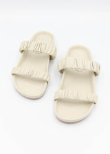 Amy Leather Sandal - Bone