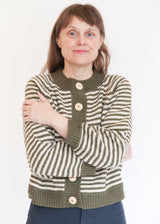 Striped Bomber - Olive