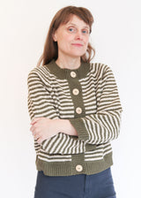 Striped Bomber - Olive