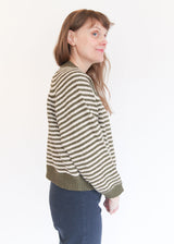 Striped Bomber - Olive