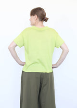 High Gauge Knit Blouse - Lime