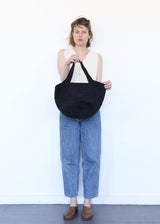 Crochet Bowl Tote - Black Paint