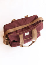 Large Week-End Bag No48 - Canvas Garnet