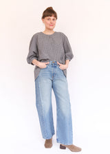 Lucinda Shirt - Nebbia Check Seersucker
