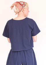Short Sleeve Crop V-neck - Stargaze