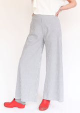 Long Full Pant - Cream Stripe Seersucker