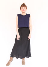 Bias Skirt - Onyx