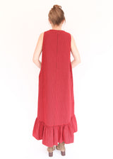 Angelina Dress in Check Seersucker - Russelia