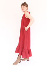 Angelina Dress in Check Seersucker - Russelia