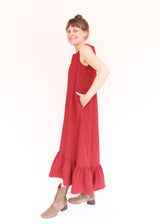 Angelina Dress in Check Seersucker - Russelia