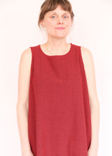 Angelina Dress in Check Seersucker - Russelia