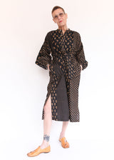 Popover Dress - Ditsy Block Print