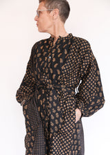 Popover Dress - Ditsy Block Print