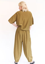 Cropped Shirt - Dark Olive