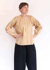 Peasant Blouse - Antique Gold Sateen