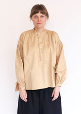Peasant Blouse - Antique Gold Sateen
