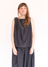 Twisted Tank Top - Faded Black