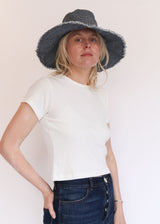 Sun Hat - Railroad Stripe Denim