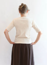 Rib Tee - Natural