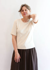 Rib Tee - Natural