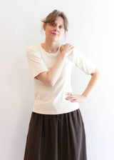 Rib Tee - Natural