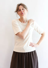 Rib Tee - Natural