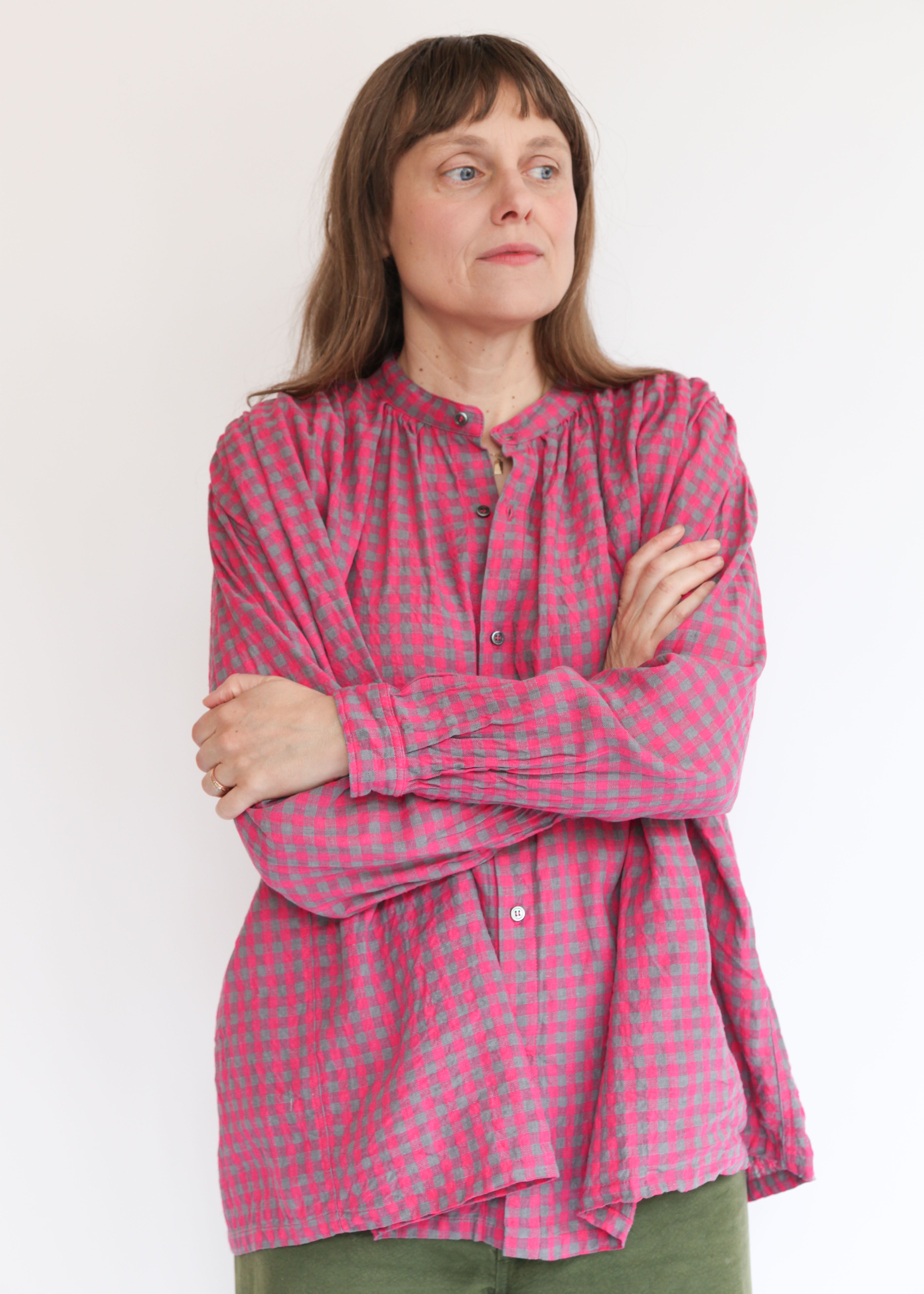 Gingham Check Shirt - Pink – Abigail Rose & Lily Too