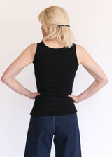 Rib Tank Top - Black