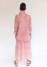 Drawstring Skirt - Red Stripe